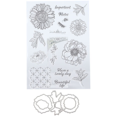 Tampons en TPR transparents pour scrapbooking et albums photo