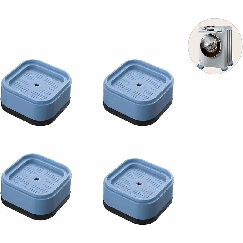 Aougo - Tampons à Pied Machine à Laver,Tapis Anti-Vibration Machine a laver,Patin/Coussinets/Pieds Stabilisateur Piédestal Antidérapants et Réduisant