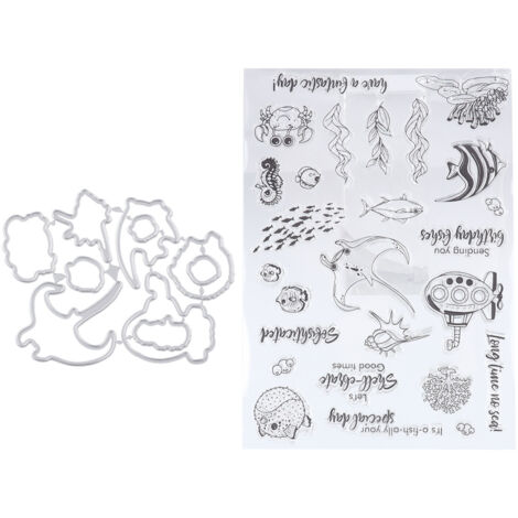 Tampons TPR transparents pour scrapbooking, outil de découpe portable pour albums photo et cadeaux DIY.