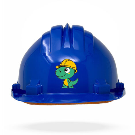 TAMS® Kinderhelm - Drehverschluss Blau Dinosaurier