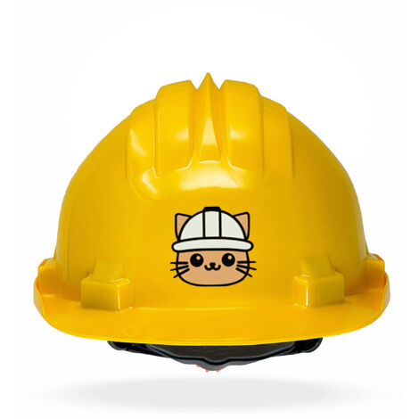 TAMS® Kinderhelm - Drehverschluss Gelb Katze