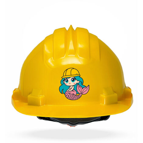 TAMS® Kinderhelm - Drehverschluss Gelb Meerjungfrau