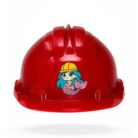 TAMS® Kinderhelm - Drehverschluss Rot Meerjungfrau