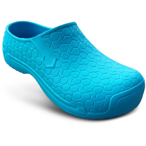 TAMS® Unisex Gartenclogs "Hex" aus leichtem EVA Hellblau 36