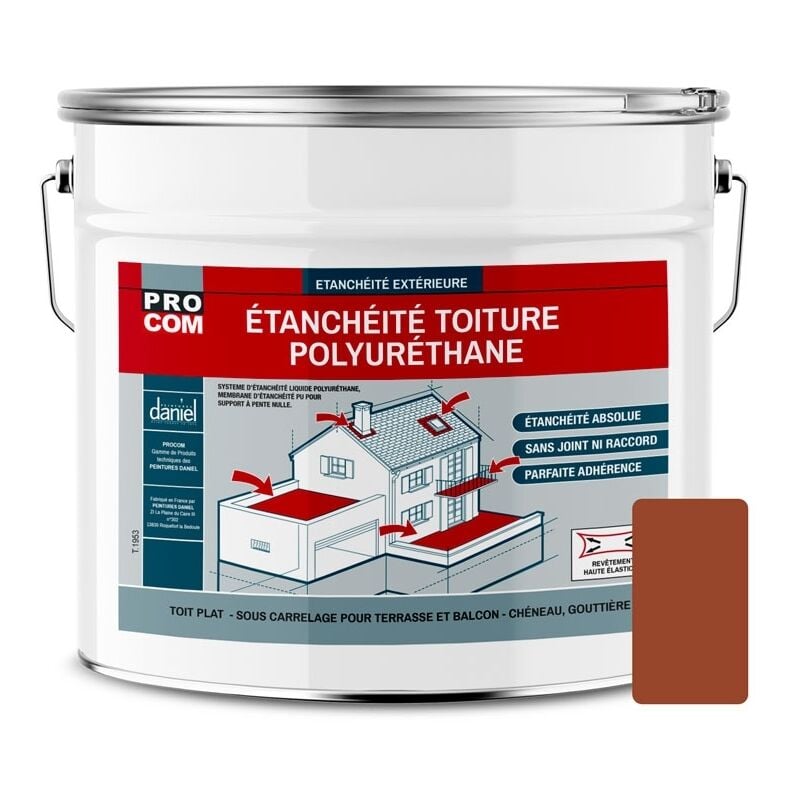 Procom - tanchéité toiture polyuréthane - Étanchéité toit terrasse, toit plat 8d4931 15 Kg