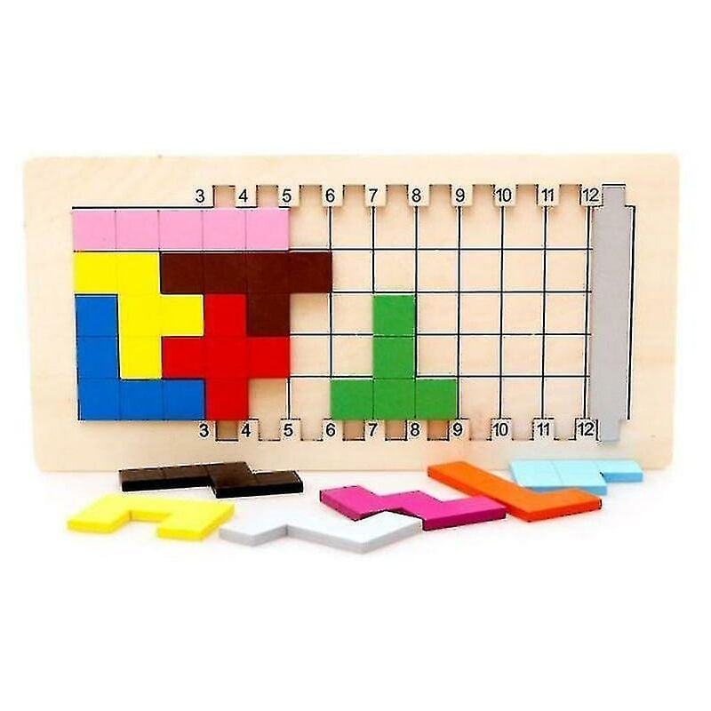 Fortuneville - Tangram Gioco Rompicapo Puzzle Giocattoli Preschool Magination in legno