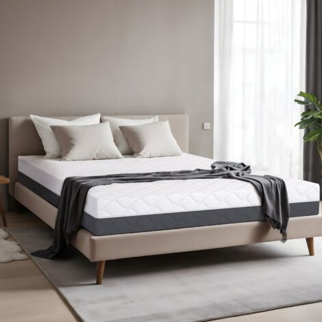 TANHK Materasso memory ad alta densità 160x190, 20cm, Rigido, Anallergico, Sfoderabile, Made in Italy