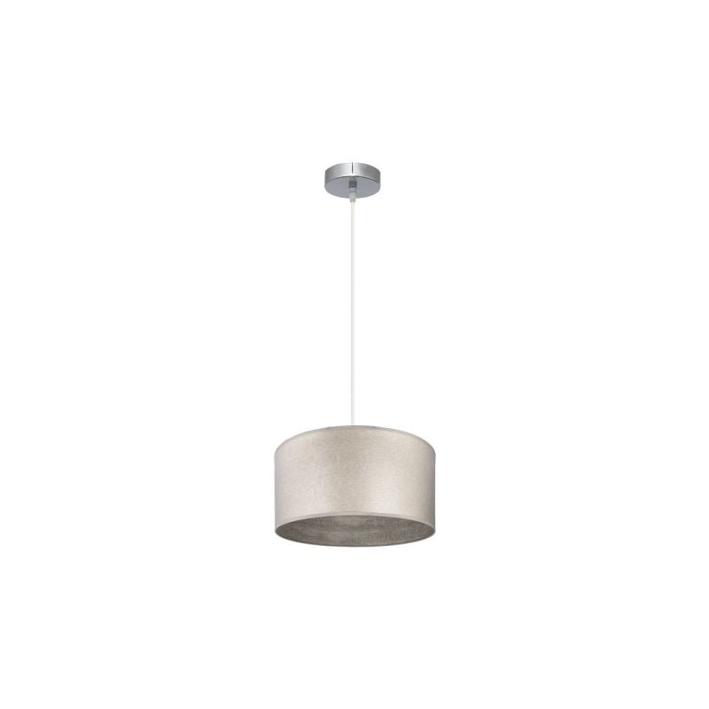 Pendelleuchte tania 1xe27 nickel/holz grau regx30x30 cm