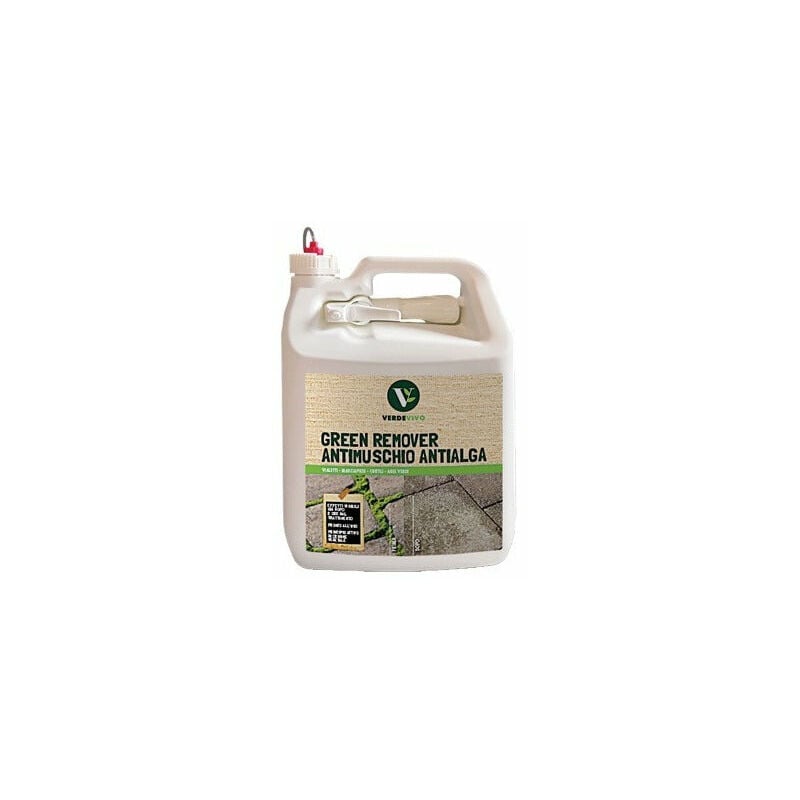 Adama - Tanica antimuschio antialghe 5 litri con inserto spray per vialetti e superfici dure Green Remover Verdevivo