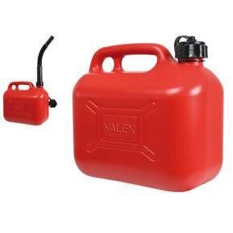 Tanica Benzina 5 Lt Plastica con Boccaglio Trasporto Carburanti Omologata UN