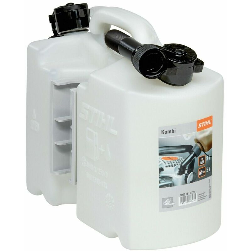 Image of Tanica Carburante Combinata 5+3 Litri Olio + Miscela Contenitore