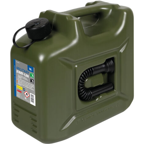 Tanica Carburante In Polietilene, Modello Militare - 10 L