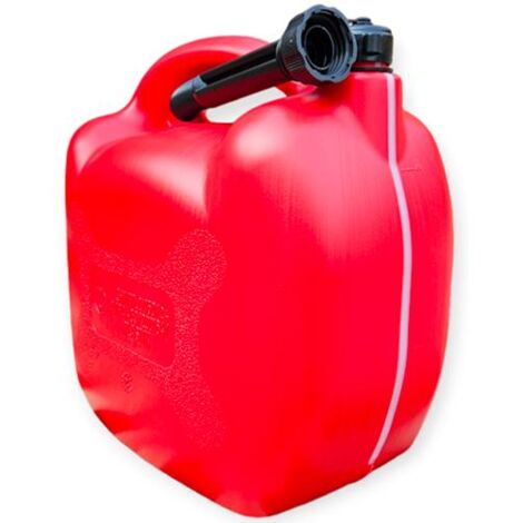 TANICA CARBURANTE PLASTICA ROSSA 5LT C/BECCUCCIO ERMETICO MAURER