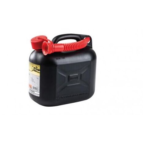 Tanica da trasporto carburante capacita 5 lt in plastica colore nero