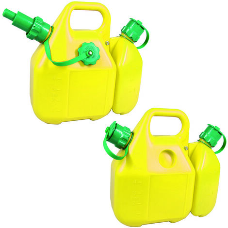 TANICA DOPPIA PER BENZINA/OLIO LT.6 +2,5 IN PLASTICA  1 pz     FER-241991