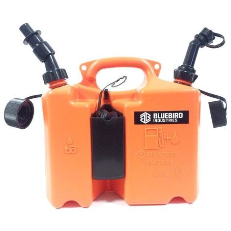 Tanica in plastica BLUEBIRD COMBI olio e benzina capienza totale 5 litri