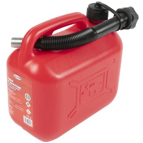 Tanica in plastica con bocchettone carburante 5L