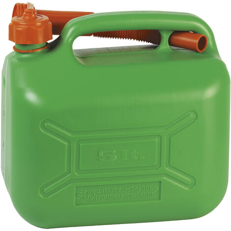 Tanica in metallo 5 litri verde serbatoio bidone recipiente benzina miscela  gasolio - Macaluso Macchine Agricole