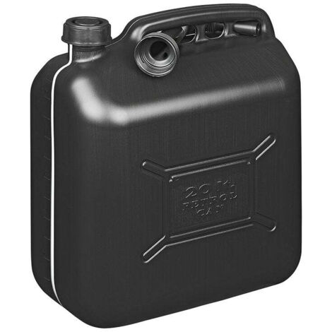 Tanica per carburante 20l in plastica nera omologata onu