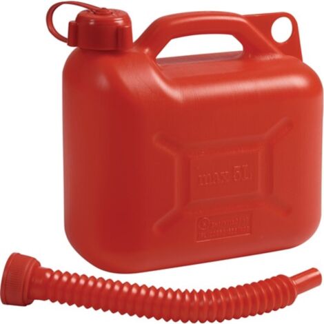 Tanica per carburante da trasporto 5l rossa HD-PE L265xB135xH270mm ORA