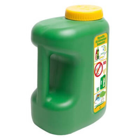 TANICA PER RECUPERO OLIO ALIMENTARE PLASTICA lt. 5 cm. 9 x 13 x 27 DF 8035090