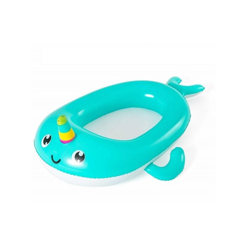 Trade Shop Traesio - Piscina Hinchable Dingle Forma Narval Dingle Mar 118X89 Cm Niños 34120