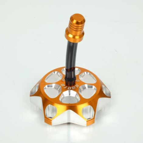tankdeckel kyoto alu gold eloxiert für motorrad enduro cross