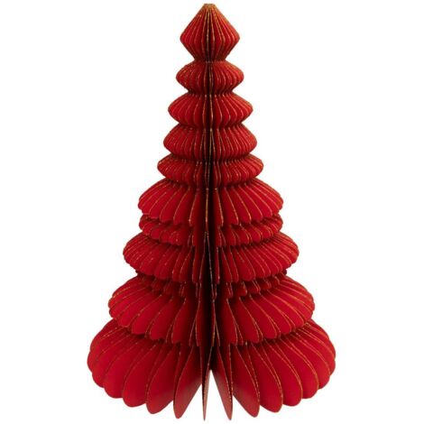 Tannenbaum Papier H.30cm rot - Atmosphera créateur d'intérieur