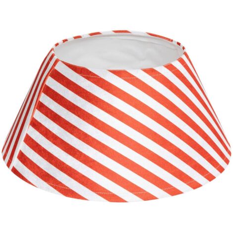 Tannenbaumständer aus Polyester D.56cm rot/weiß gestreift - Feeric lights & christmas