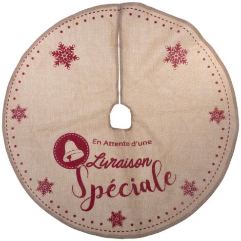 Tannenbaumteppich Atelier des lutins rote Jute D90cm - Feeric lights & christmas