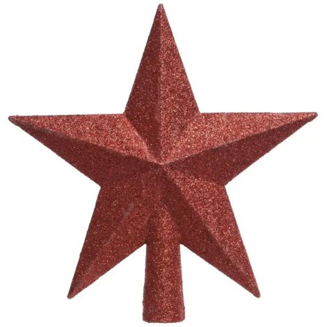 Tannenzweig Stern rot 19x4,2x19cm