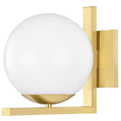 Tanner Applique murale à 1 lumière en laiton, verre, 2700K