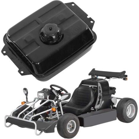 Tanque de combustible metálico de 6 l con tapa, resistente a la corrosión, para karts ATV de 125-250 cc