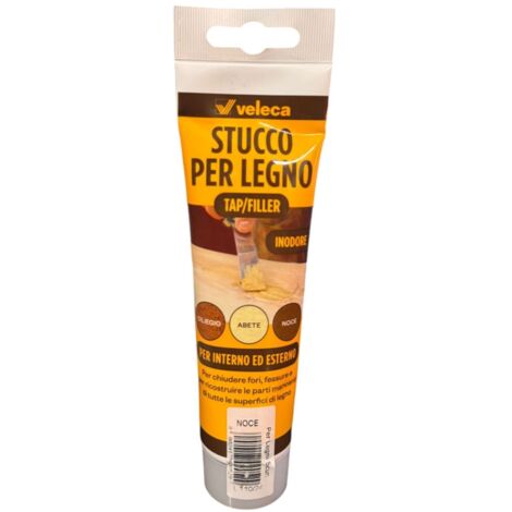 Tap filler stucco legno inodore ml 150 noce veleca - veleca