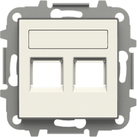 Tapa 2 conectores RJ11-RJ45 BLANCO SOFT NIESSEN SKY 8518.2 BL