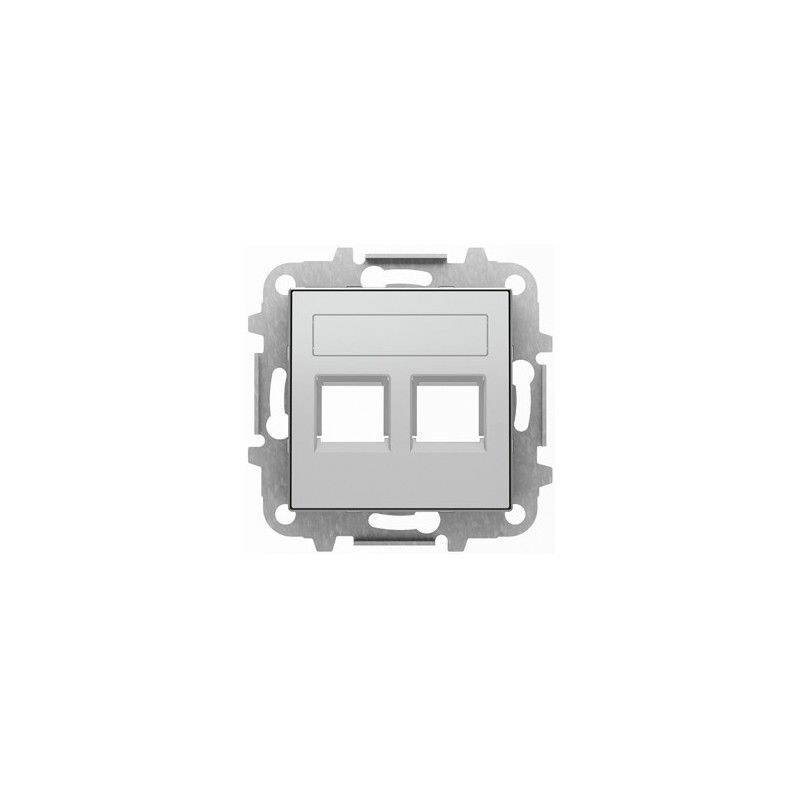

Tapa 2 conectores RJ11-RJ45 PLATA SKY 8518.2 PL - Niessen