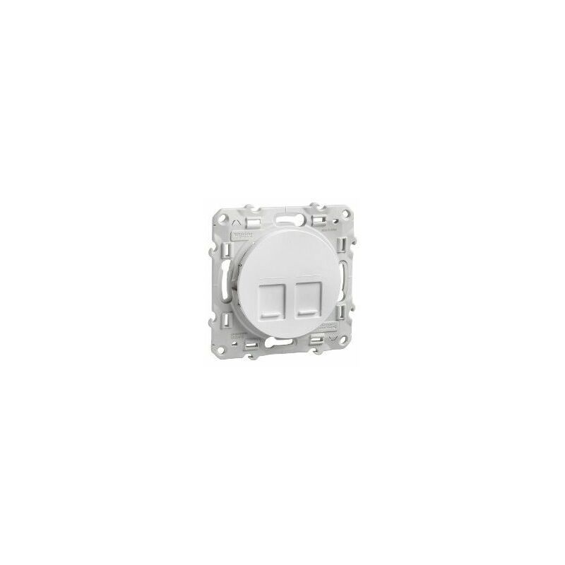 

Tapa 2 conectores RJ45 Odace Blanco S520410 - Schneider