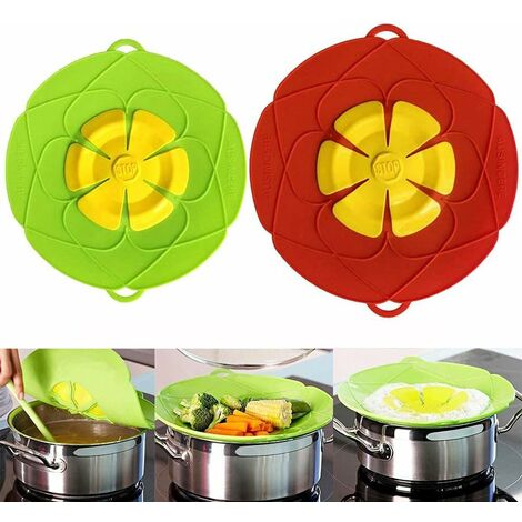 Tapa a prueba de derrames, tapa a prueba de derrames, herramienta de cocina multifunción de 10.2 pulgadas + 11 pulgadas