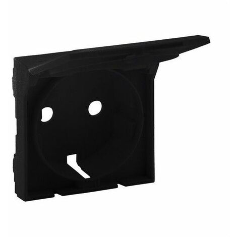 Tapa base de enchufe 2P+T con tapa negro mate Niloé Step  LEGRAND 864521