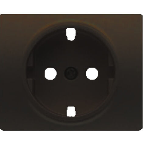 Tapa base de enchufe schucko 2P+TT CHOCOLATE BJC IRIS 18724-CH