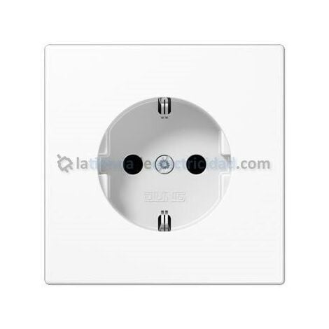 Tapa base de enchufe schuko 2P+TT BLANCO JUNG LS 1520 KI PL WW