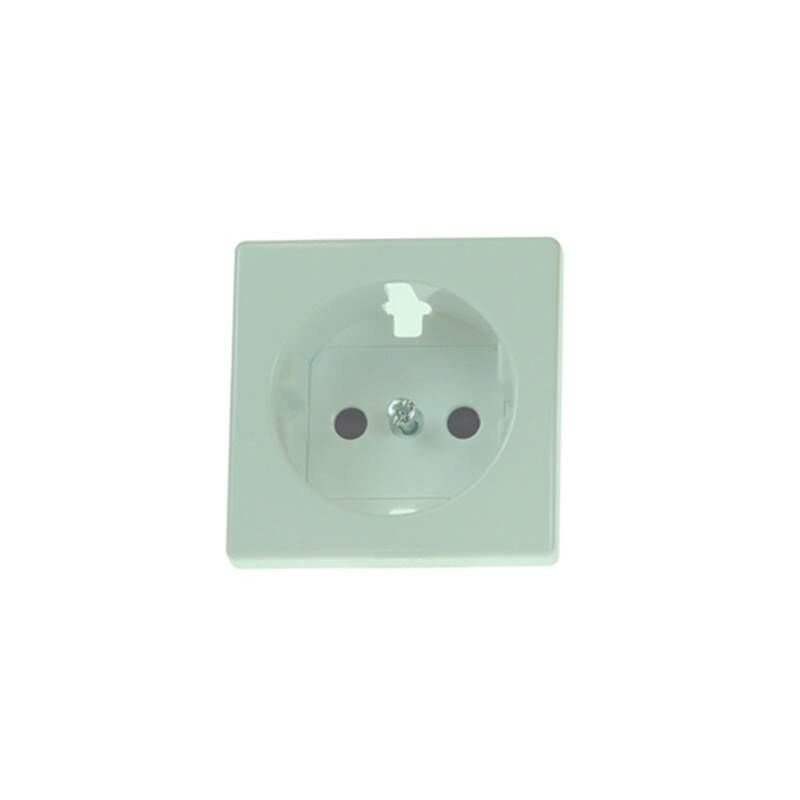 

Tapa base enchufe 2 polos toma tierra blanco Simon 82