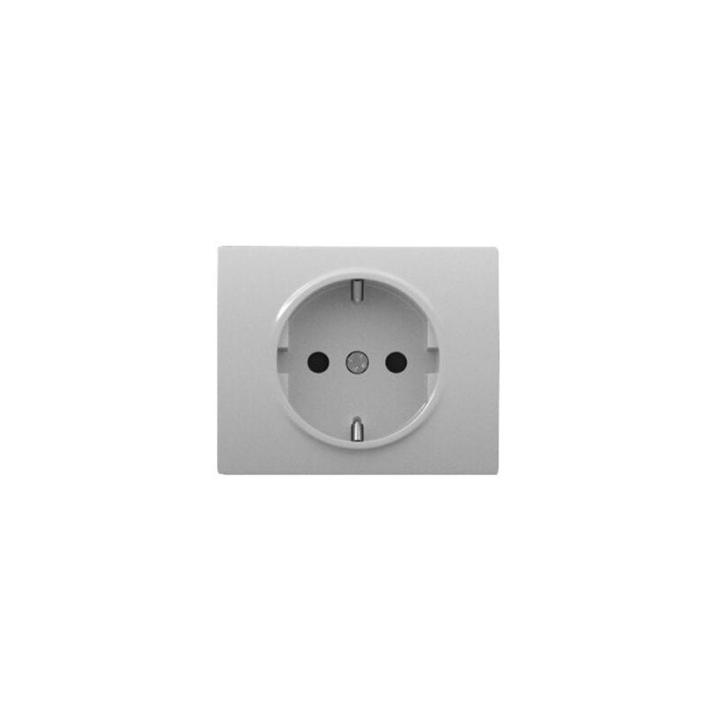 

Tapa base enchufe schuko 2P+T seguridad Aluminio Mercurio Iris 18724-MA - BJC