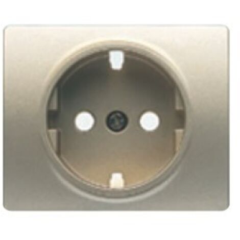 Tapa base enchufe seguridad bronce niebla BJC Mega 22724-BN