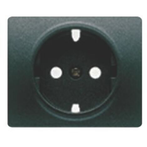 Tapa base enchufe seguridad marrón samoa BJC Mega 22724-MS