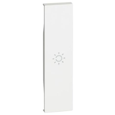 Tapa Bticino Living Now con símbolo luz 1M blanco KW01A