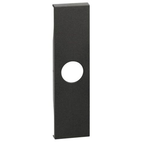 Tapa Bticino Living Now para toma de TV y falso polo Negro KG08