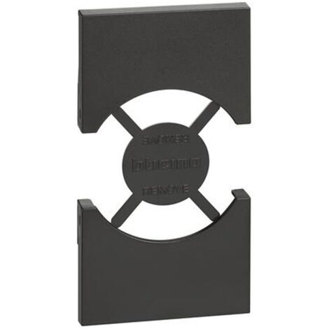 Tapa Bticino Living Now para Toma Schuko 2 Módulos Negro KG03