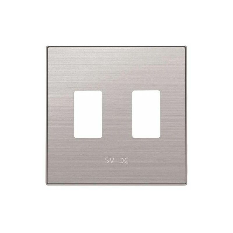

Tapa cargador doble USB acero inox Sky 8585.3 AI - Niessen