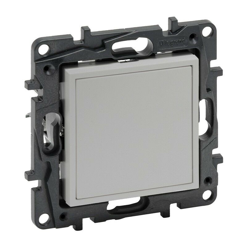 

Tapa ciega y adaptador para Mosaic 864379 serie Niloe Step Aluminio - Legrand